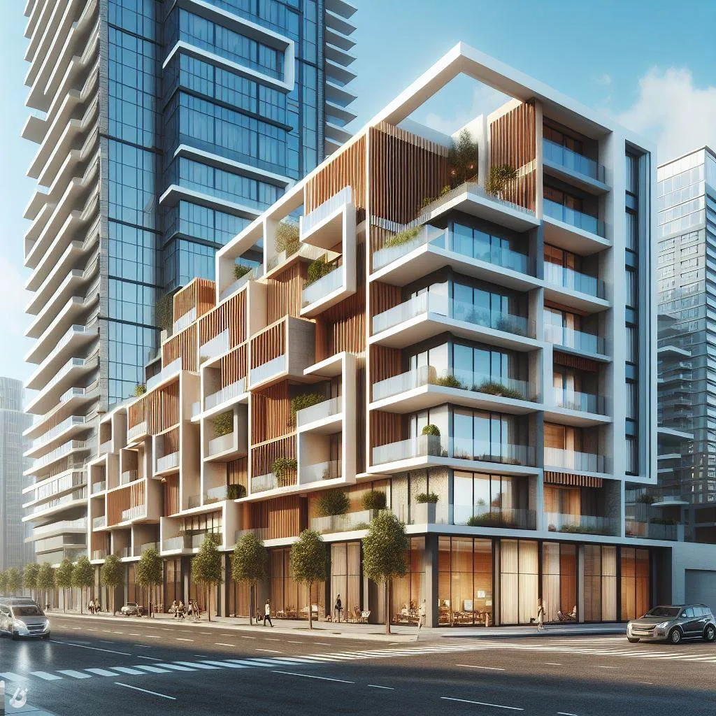 Design of building facades from the outside 1